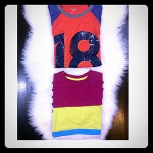 Lot of 2 Cat & Jack short sleeve t shirts sz 16